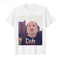 John Pork Dih Funny Internet Brainrot Tshirt for Women T Shirts Sleeve Tops Summer Short Sleeved Harajuku Streetwear Tops Tees S