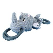 Pet Toy Rhinoceros Shape Bite-Resistant Plush Dog Chew Toy with Built-in Sound Soft Interactive Stress Relief Toy Size#rhinoceros