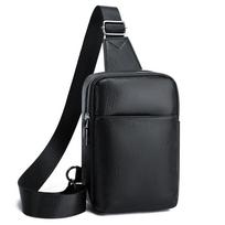 Unisex PU Leather Sling Bag – Compact Crossbody Chest Pack for Travel, Commute & Light Outdoor Use juoda