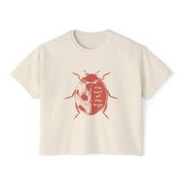 The Last Of The Bugs Ladybug Shirt - Women's Boxy Tee - Slightly Cropped Tee 2XL
