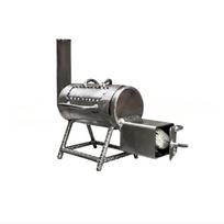 MiniGrill Nešiojama anglies rūkykla-kepsninė Kompaktiškas statinės dizainas su reguliuojamomis oro angomis ir degimo kamera lauko gaminimui ir kepsninės vakarėliams One Size
