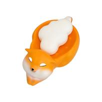 Creative Corgi Dog Soap Dish Decorative Desktop Ornament Resin Material Bathroom Accessory for Home Office Use one size oranžinė