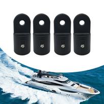 4PCS Nylon Boat Bimini Top Fitting Round Inside Eye End Hardware for 7/8” Tube