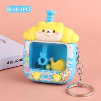1~8PCS Claw Machine Shape Keychain on The Phone Cute Small Key Chain Bag Pendant Playable Toy Children Christmas Birthday Gifts
