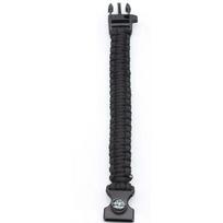 Survival Bracelet Parachute Cord Emergency Paracord Camping Bracelet with Whistle Buckle 3 Colors juoda