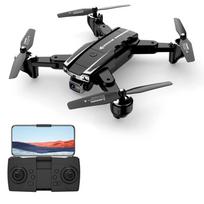 Nauja A5S UAV Dviguba HD ESC kamera WIFI FPV kliūčių išvengimas dideliame aukštyje budėjimo sulankstomas nuotolinio valdymo pultas malūnsparnio žaislas keturkopterio dovana 1 battery juoda
