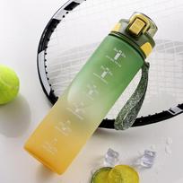 Matinis gradiento 1 l sportinis vandens butelis su atlenkiamu dangteliu studentams 800ml