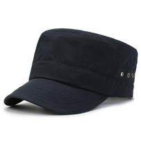 Vasaros vyriška plokščiakepurė, lauko greitai džiūstanti kepurė nuo saulės, plona kvėpuojanti kepurė, vyriška kelioninė vėsi kepurė Adjustable tamsiai mėlyna