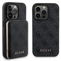 Set Guess Gubpm5P14X4Gemgk Iphone14 Pro Max 6.7 Hardcase + Powerbank 5000Mah Magsafe Black/Black 4G Metal Logo