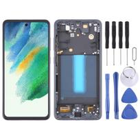 For Samsung Galaxy S21 FE 5G SM-G990B 6.36 inch EU Version OLED LCD Screen Digitizer Full Assembly with Frame (Black) juoda