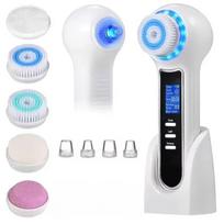 5 in 1 Electric Facial Cleansing Brush Blackhead Remover Pore Vacuum Cleaner Deep Cleaning Face Care Black Head Removal Machine balta