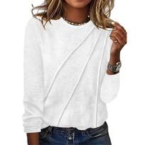 Fashionable women's pullover casual T-shirt L balta