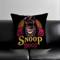 Saint Jesus S-Snoop D-Dogg Music Pillow Case Anti-dustmite Pillowcase Invisible zipper silky short plush Sofa cushion cover 16x16Inch