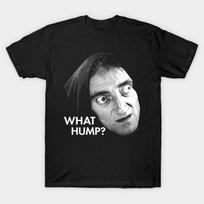 Men Black Print T-shirt Young Frankenstein -  What Hump ? No-Cut Transfer Paper Print Cotton Tshirt 3XL juoda