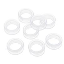 8 Pcs Scissors Silicone Ring Finger Rings Barber Clippers Pet Silica Gel Hair Shear Hairdressing Protectors Comfortable Sleeve 2.5X2.5CM balta