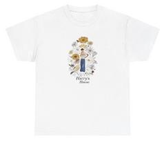 Harry Styles Merch T Shirt Harry's House Fan Gift Lover Superfan Floral Tee XL