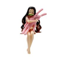 New Anime Demon Slayer PVC Figure Model Nezuko Kamado Mitsuri Kanroji Uzui Tengen Tanjirou Ornament Gift Collectible Toy In