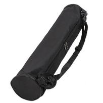 Portable Canvas Yoga Mat Carry Shoulder Bag Pilates Exercise Pad Carrier Pouch juoda