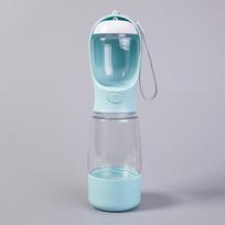 Leak Proof Dog Food Dispenser Portable Dog Water Bottle Pet Outdoor Companion Cup  Outdoor Walking dangaus mėlyna spalva