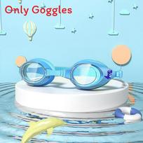 Childrens Antifog Pc Swim Mask With Cute Animal Cartoon For Kids Swimming Practice mėlyna