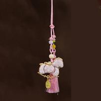 Chinese Style Pony Embroidered Pendant Brocade Spring Festival Horse Hanging Decoration Zodiac Mascot Keychain 4XL