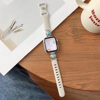 Turquoise Silicone Strap for Apple Watch 11, iWatch, Huawei GT6, and Xiaomi 9 Pro For Huawei Watch5-42mm