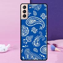 Black Bandana Paisley Phone Case For Samsung Galaxy S25 Ultra S24 Ultra S9 S10 S20 S21 S22 Plus S23 S24 FE Cover For Galaxy S9