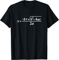 Ronnie's Math And Science Quadratic Formula Algebra Math T-Shirt S įvairiaspalvis