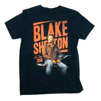 Vtg Blake Shelton On Tour 2016 Cotton Black All Size Unisex Shirt Unisex T-Shirt S įvairiaspalvis