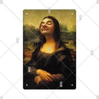 DORA Tin Sign Mona Lisa Metal Wall Art Vintage Portrait Plaque xcm 20x30cm（7.8x11.8inch）
