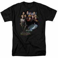 26 Star Trek Voyager Crew T Shirt Licensed Sci-Fi TV Classic Tee Alien New Black Unisex T-Shirt S įvairiaspalvis