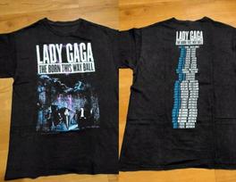 Vintage 2013 LADY GAGA THE BORN THIS WAY BALL TOUR REPRINT Tshirt Size S5XL Unisex T-Shirt S įvairiaspalvis