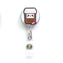 Cute Badge Holder Practical Portable Retractable Keychain ID Card Badge Holder Doctor Nurse Clip Badge Reel Clip