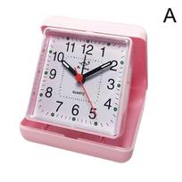 Alarm Clock Portable No Tick Snooze Silent Small Bedside Clocks juoda