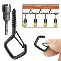10Pcs Rhombus Hook Q-shaped Hook, Safety Hook, Plant Hanging Hook, Sheep's Eye Elastic Buckle