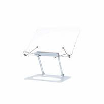 Adjustable Height Acrylic Book Stand Foldable Laptop Support Bracket Tablet Riser  Desktop Non-rotatable&spring
