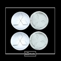 for Mitsubishi Mirage ASX EVO Lancer Montero Outlander L200 Eclipse Stickers 81mm/50/54/58/60mm Car Wheel Center Hub Caps Covers
