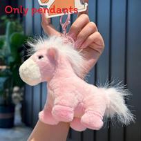 Pony Plush Keyring With Cute Design For Backpack And Gift rožinė