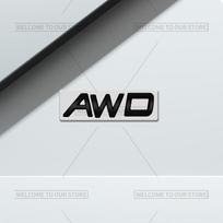 3D Car Styling For Volvo XC40 XC60 XC70 XC90 S60 S90 V70 V60 V40 AWD Glossy Black Emblem Badge Metal Stickers Rear Trunk Decals Glossy Black