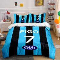 Blue-black stripes,  FIGO 7 . Bedding sets Duvet cover sets Duvet covers Pillowcases(1 * Duvet Cover 2 * Pillowcases without duvet insert) 135x200cm