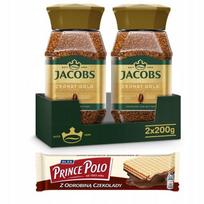Kawa Rozpuszczalna Jacobs Cronat Gold 2X 200G, Prince Polo Gratis