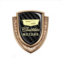 Carbon Fiber Alloy Car Fender Side Emblem Window Badge Sticker for Cadillac ATS BLS CT4 CTS EXT SLR STS XTS Escalade Deville DTS auksas