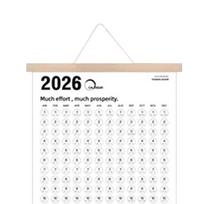 2026 Kalendorius Sieninis Dvigalio Pusės Mėnesinis Su Lipdukais Didelis Sieninis Kalendorius 2026-2027 Kalėdoms Naujiems Metams Tvarkaraštis Paskyrimas China Mainland