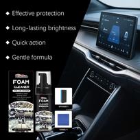 Multi-Purpose Foam Cleaner Spray Car Interior Leather Plastic Rubber Stains Removal Cleansing Cleaner Car Maintenance Care Spray one size