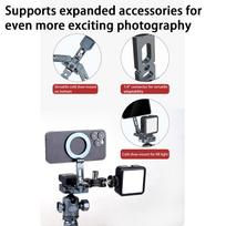 Magnetic Phone Tripod Mount Folding Cell Phone Magnetic Mount 360 Degree Rotation Cellphone Bracket For Adventure Outdoor China Mainland