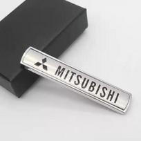 Car Metal Side Door Fender Body Logo Trunk Emblems Decals Sticker For Mitsubishi Badge Decoration Parts Auto Accessories juoda