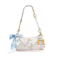 COACH shoulder bag [Customized bag] Teri 25 brand micro-label detachable strap bow silk scarf extension chain printed Du Qinghuan basic model balta