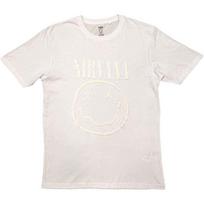 Nirvana White Happy Face T-Shirt White New XXXXL