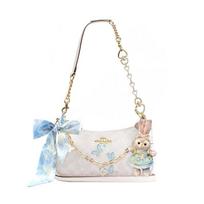 COACH shoulder bag [Customized bag] Teri 25 brand micro-label detachable strap bow silk scarf extension chain printed Evening Breeze Basic Style balta
