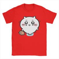 ZX Chiikawas Crying Cute Bear TShirt Men  Humorous Cotton Tees Crewneck Short Sleeve T Shirts 4XL 5XL 6XL Clothing S